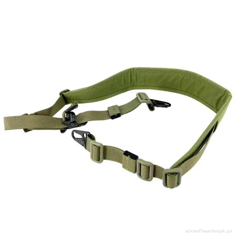 Correa Tática 2 Pontos Sixmm Sp2 Gun Sling verde od — Gear Táctico — Airsoft Market PT