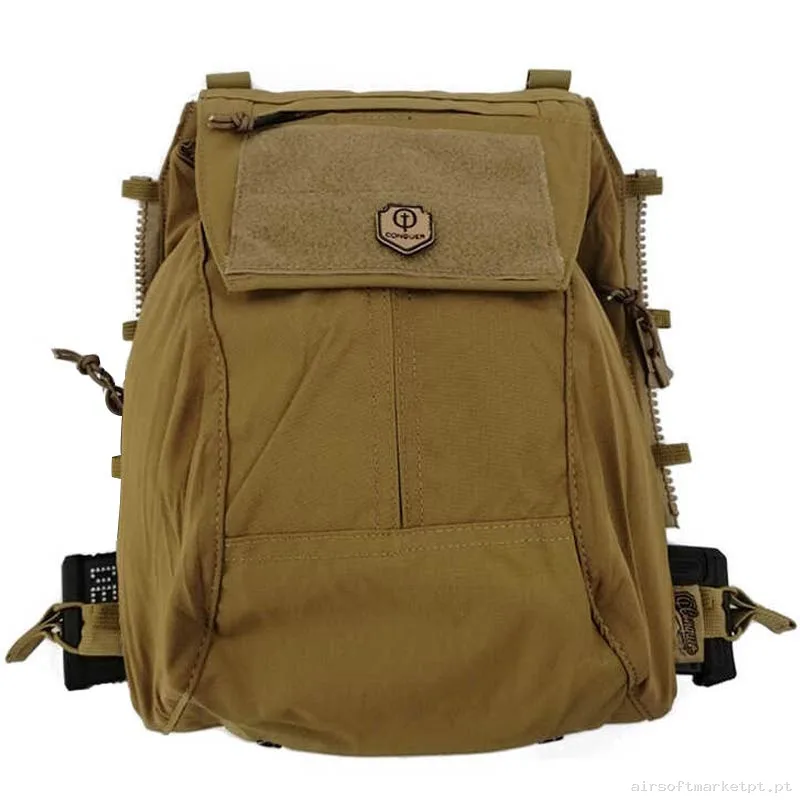 Painel Traseiro Conquer C3 Expert marrom coyote — Coletes & Rigs — Airsoft Market PT