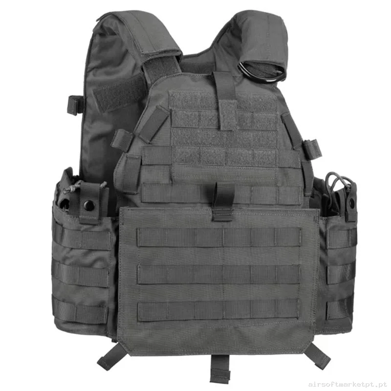 Colete Porta Placas Invader Gear 6094a-Rs Plate Carrier Cinza Lobo — Coletes & Rigs — Airsoft Market PT