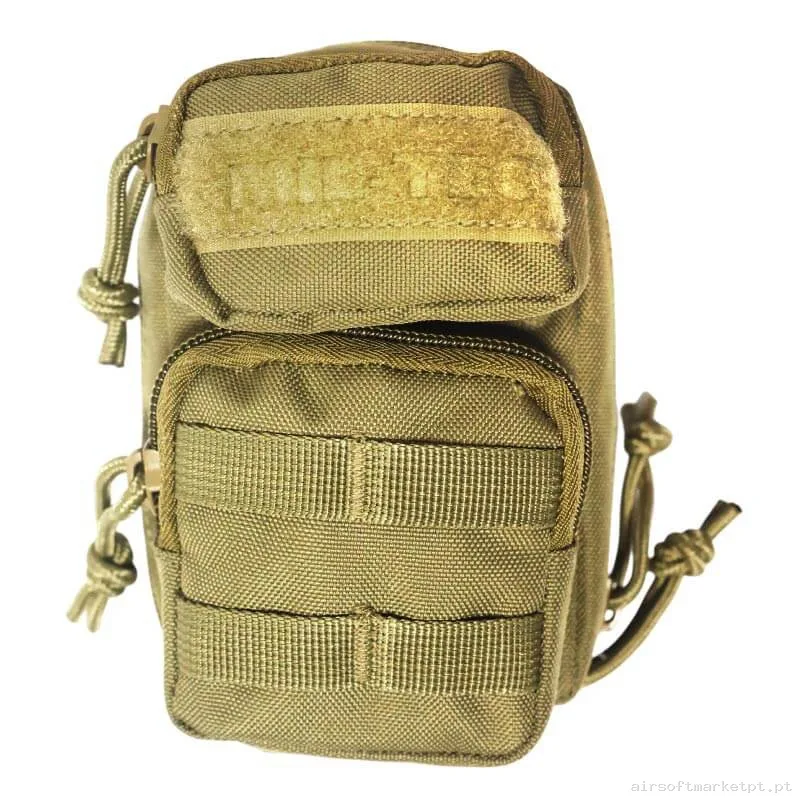 POUCH MULTIUSOS MIL-TEC MINI C/MOLLE FRONTAL COYOTE — Coletes & Rigs — Airsoft Market PT