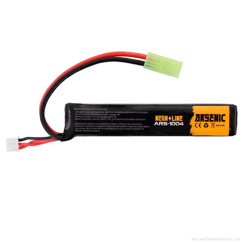 Batería Lipo Arsenic 7.4V 1100 Mah 25-50C Tamiya — Baterias & Carregadores — Airsoft Market PT (foto 2)