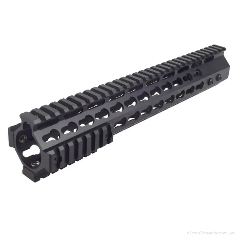 Externo Guardamão Keymod Js Tactical Slim 12" negro — Acessórios & Componentes — Airsoft Market PT