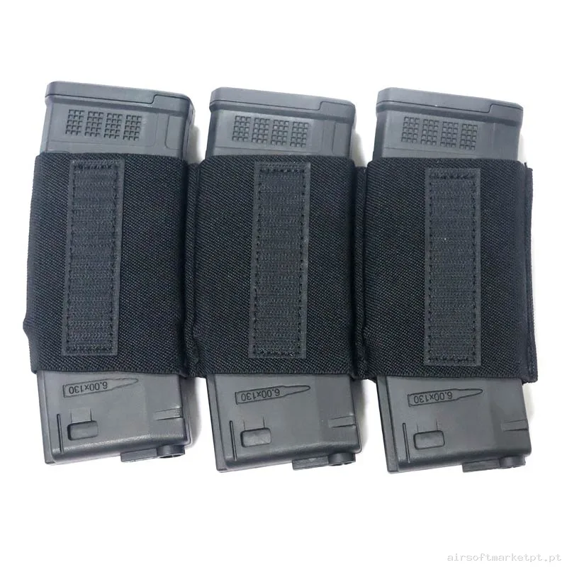 Pouch Magazine Pouch Triplo M4 Conquer Mag Inner Insert 5.56mm negro — Coletes & Rigs — Airsoft Market PT