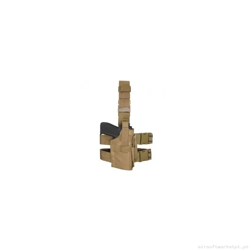 Pistolera Pernera Tornado - Tan — Coletes & Rigs — Airsoft Market PT