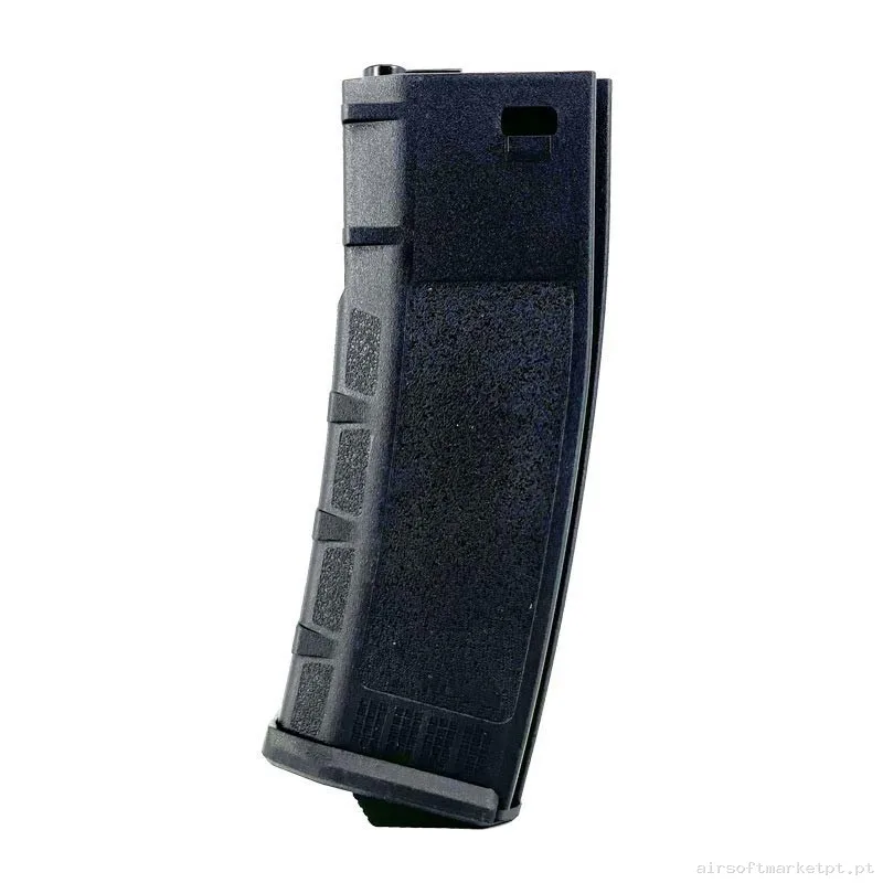 Cargador M4 Rossi Polimero Negro Mid Cap 120bbs — Carregadores / Magazines — Airsoft Market PT