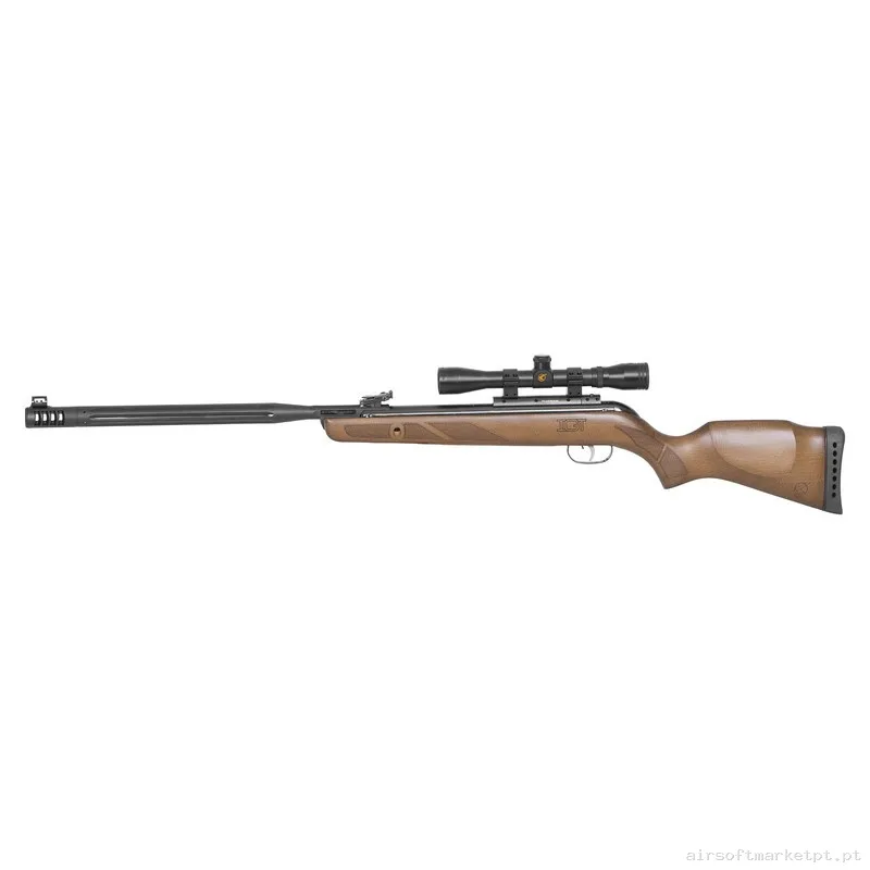 Airgun Gas Pistão 4.5mm Carabina Gamo Hunter Maxxim Igt 24j com Mira 4x32 Madeira — Rifles de Assalto (AR/M4/AK) — Airsoft Market PT