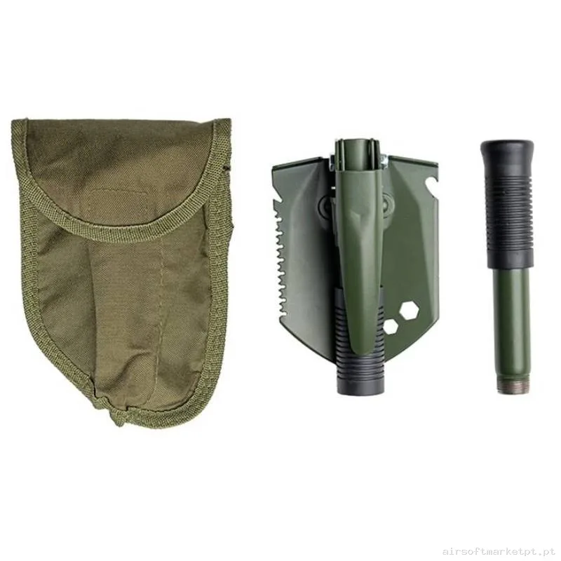 Pá Plegável Multifuncional Mil-Tec Verde OD — Ferramentas — Airsoft Market PT