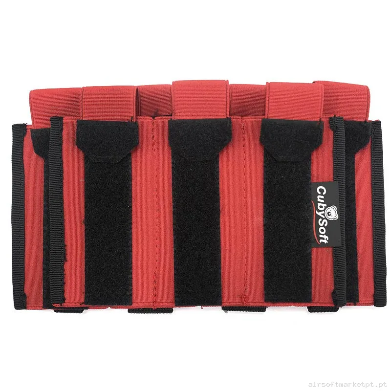 Pouch Magazine Pouch Seteple SMG Cubysoft Thunder Mag Pouch X4+3 vermelho — Carregadores / Magazines — Airsoft Market PT