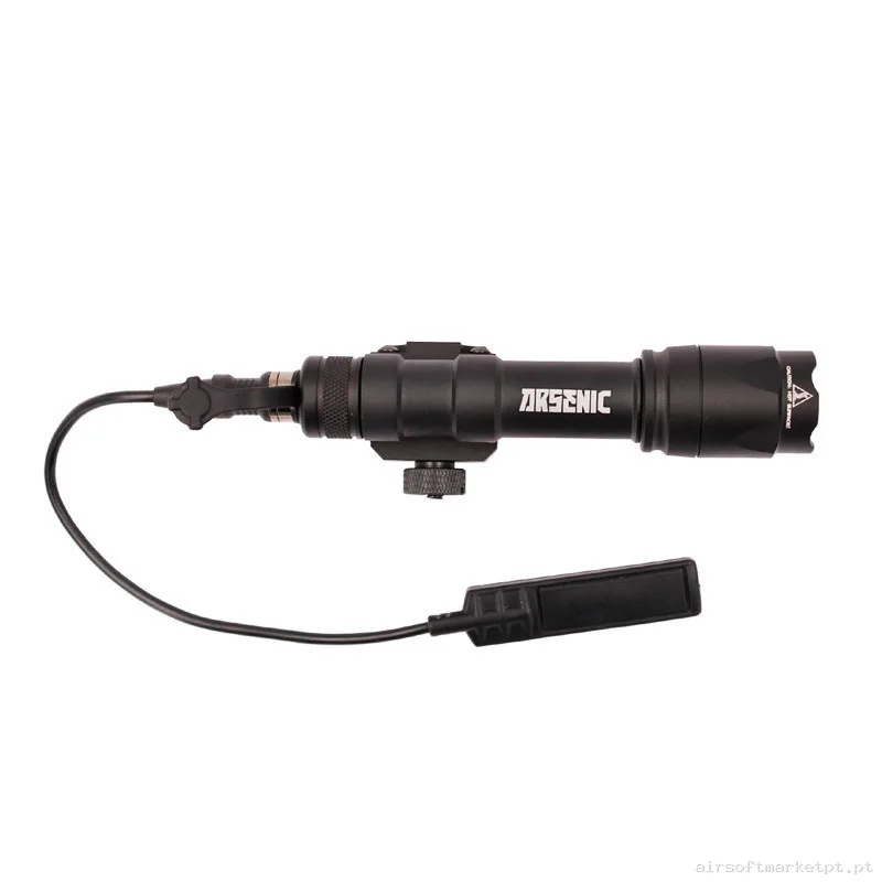 Linterna Táctica 600 Lumenes Arsenic Pulsador AS600A Negro — Lanternas & Lasers — Airsoft Market PT (foto 2)