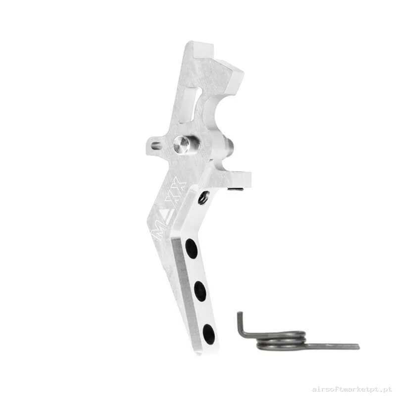 Interno Gatilho Ver.2 Maxx Model Style a Advanced Speed Alumínio CNC Prata — Peças Internas (AEG) — Airsoft Market PT