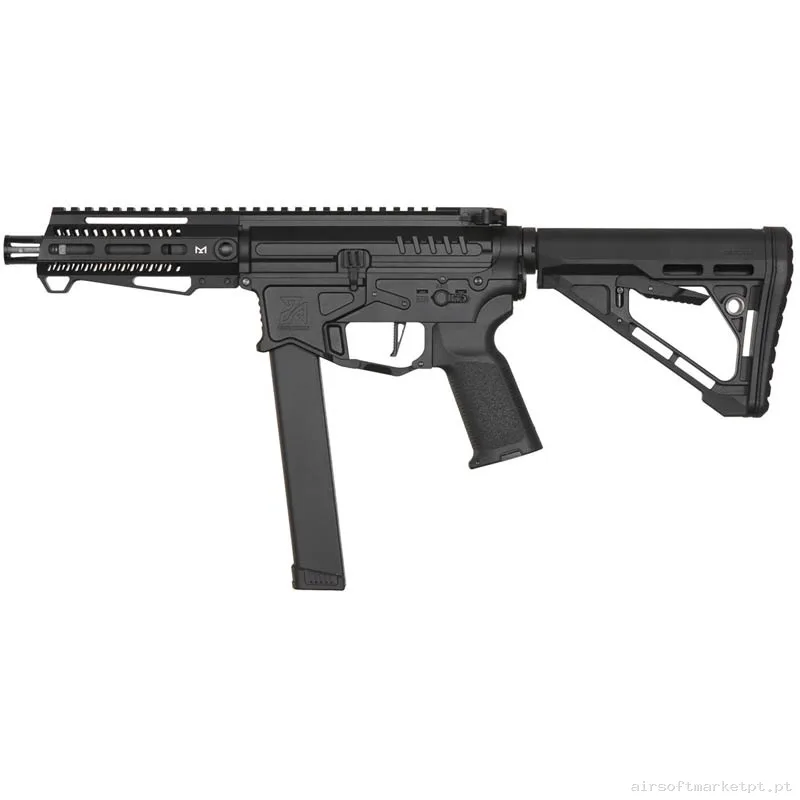 Réplica airsoft AEG M4 Zion Arms Pw9 Guardamão Curto ETU negra — Rifles de Assalto (AR/M4/AK) — Airsoft Market PT