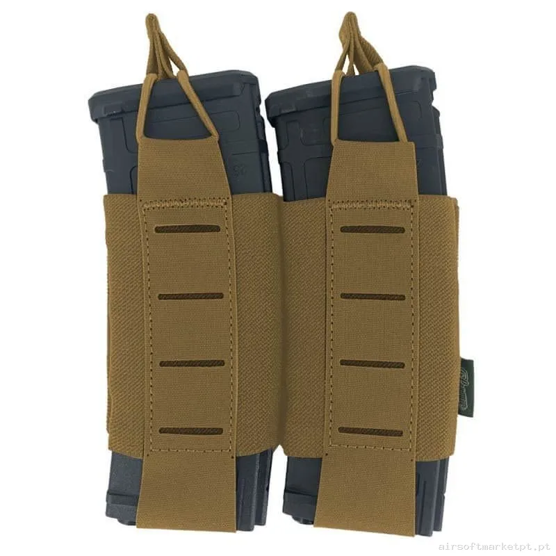 Pouch Portacargador Tegris Doble M4 Conquer Coyote — Coletes & Rigs — Airsoft Market PT