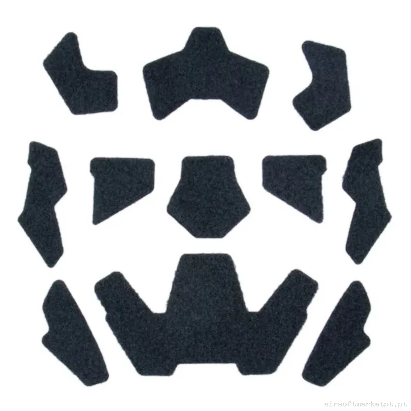 Conjunto de Velcros para Capacete Fast Cygnus Armory Helmet Velcro Stripe Set preto — Capacetes — Airsoft Market PT