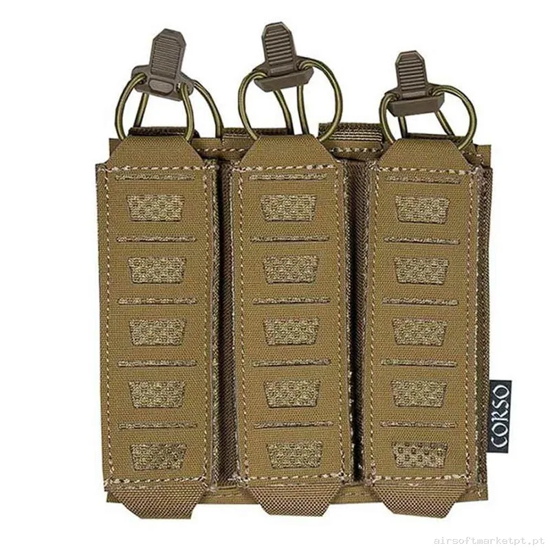 Pouch Corso Cargador Mp5 Mp7 Triple Dagger Láser Coyote — Coletes & Rigs — Airsoft Market PT