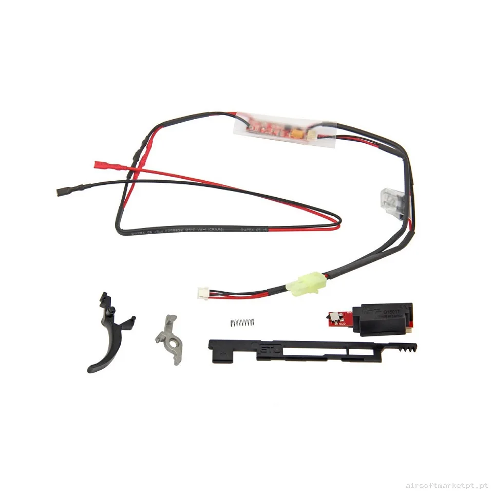 Interno Gatilho Eletrônico G&G ETU + MOSFET Ver.3 Cabo Frontal — Peças Internas (AEG) — Airsoft Market PT