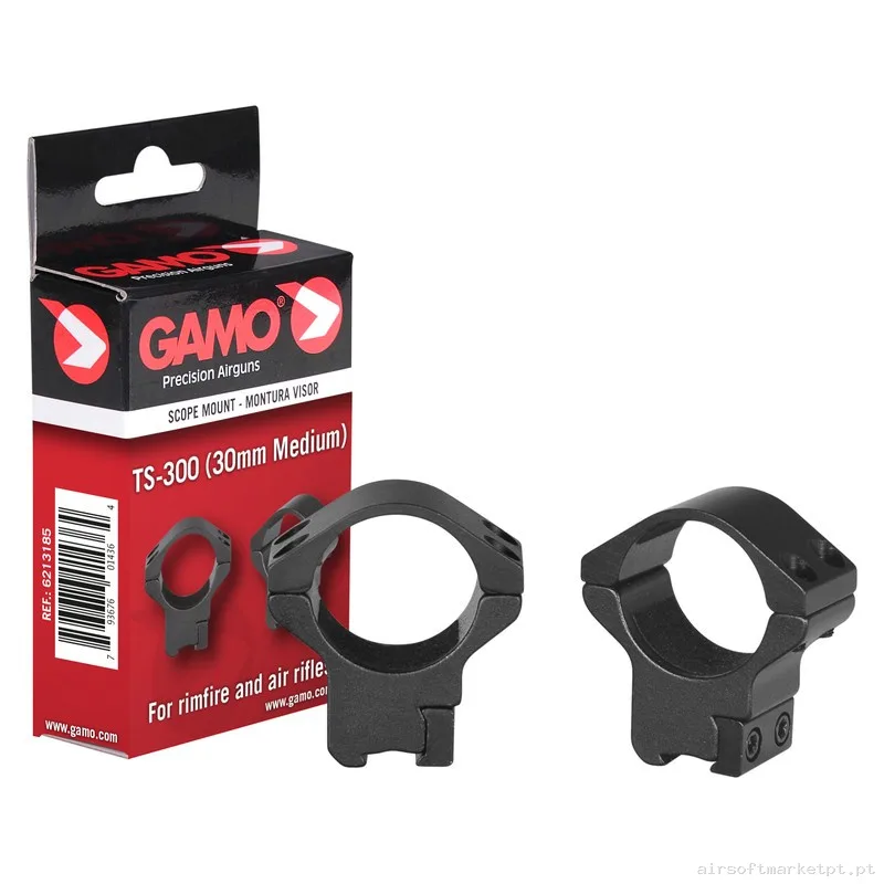 Externo Anilhas Meias 30mm Gamo Trilho 11mm 2u — Acessórios & Componentes — Airsoft Market PT