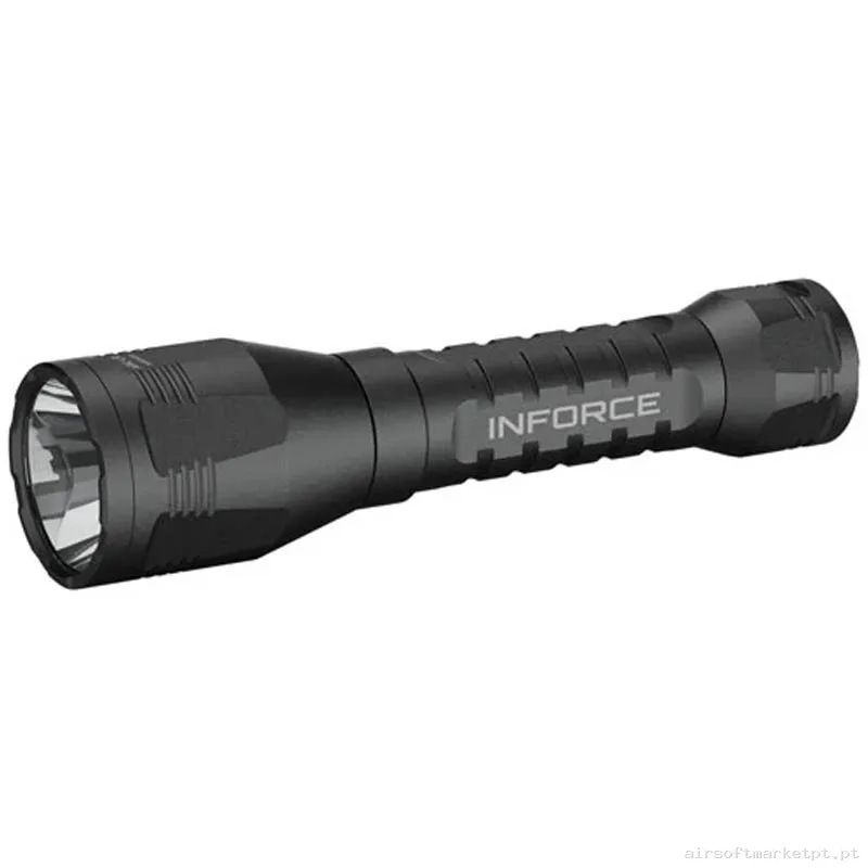 Lanterna de Mão Inforce Arc 650 Lr-H Flashlight preta — Lanternas & Lasers — Airsoft Market PT