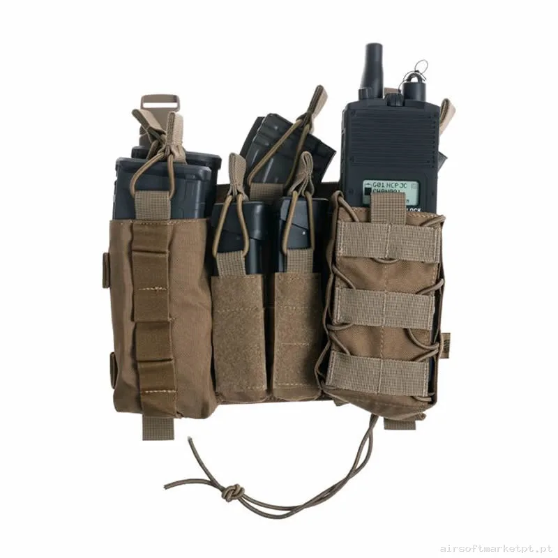 Front Panel Delta Tactics Force Mk1 Detachable coyote — Coletes & Rigs — Airsoft Market PT