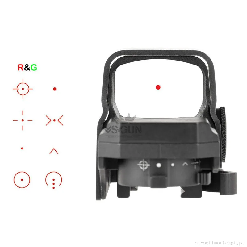 Red Dot Victor optics SRD 1X27X39 Aluminio Negro — Miras & Ópticas — Airsoft Market PT (foto 2)
