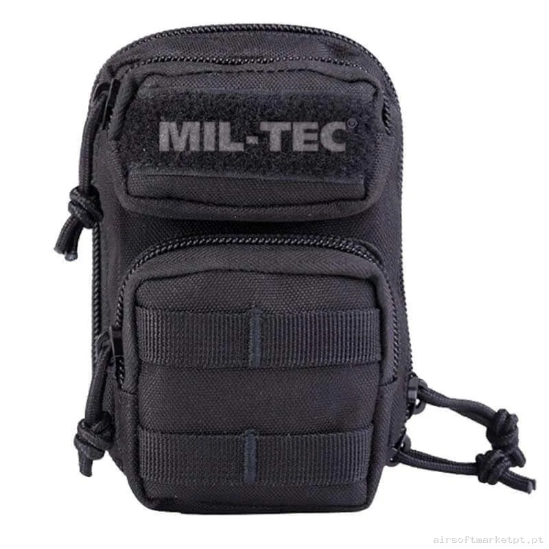 POUCHE MULTIUSOS MIL-TEC MINI C/MOLLE FRONTAL PRETO — Coletes & Rigs — Airsoft Market PT