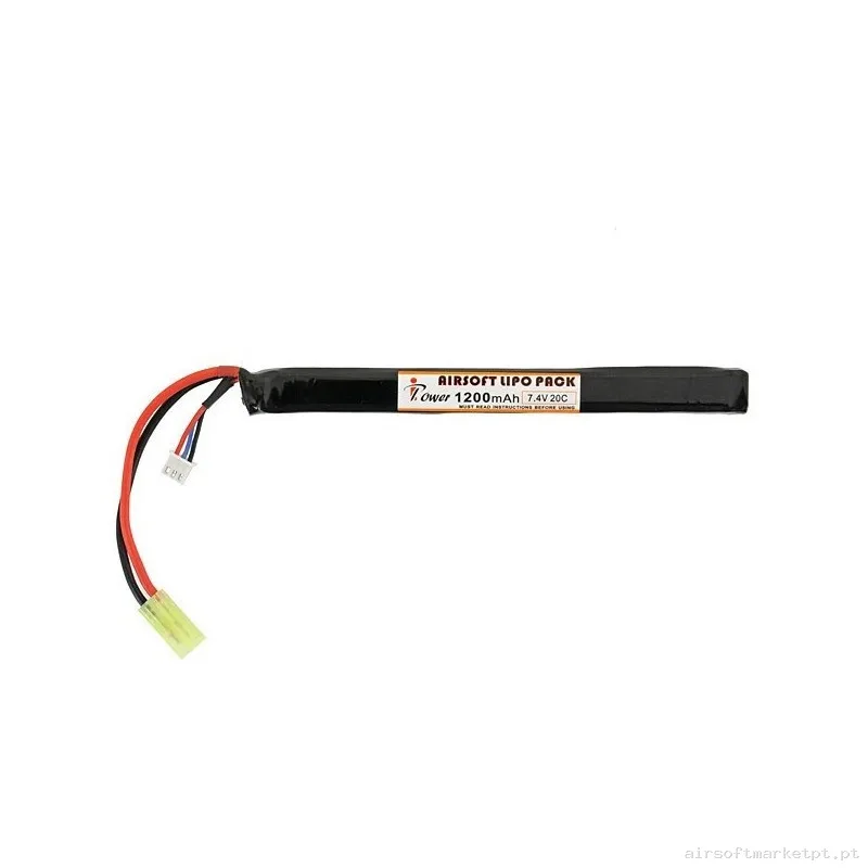 BATERÍA LIPO IPOWER 7.4V 1200 MAH 20-40 C — Baterias & Carregadores — Airsoft Market PT