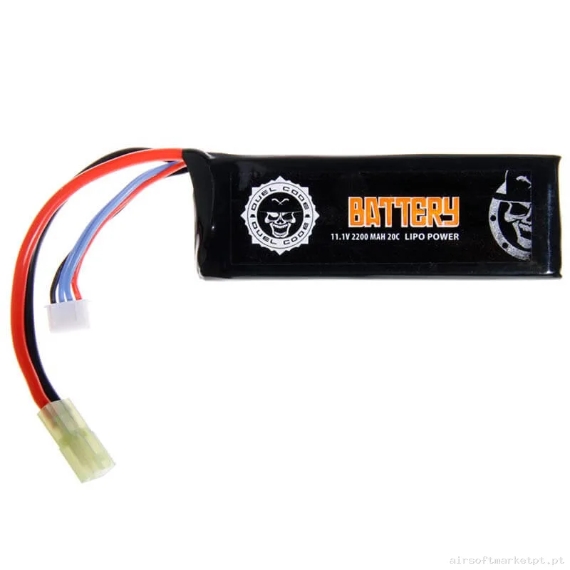 Bateria Lipo Stick Duel Code 2200mah 11.1v 20c — Baterias & Carregadores — Airsoft Market PT