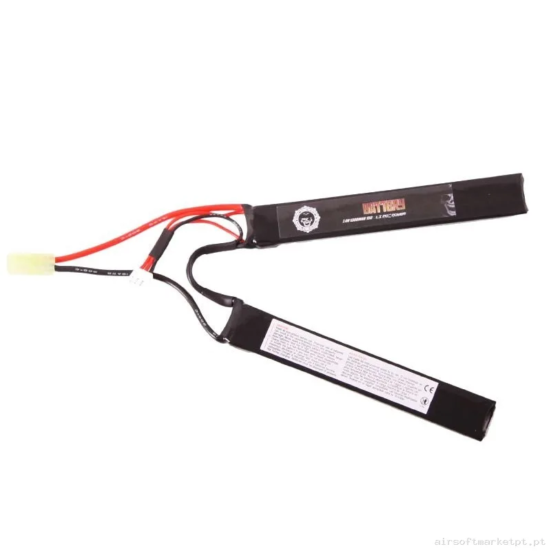 BATERIA LIPO 7.4V 1300MAH 15C DUEL CODE — Baterias & Carregadores — Airsoft Market PT