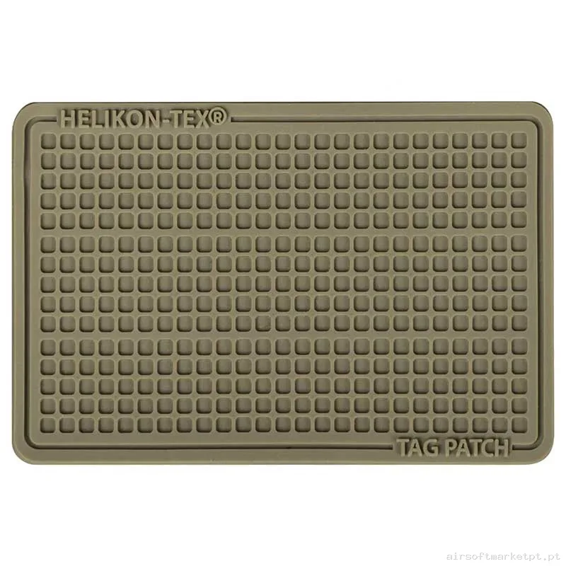 Set de Parches Goma Relieve Helikon-Tex Tag Patch 60 X 40 Mm 3u coyote — Patches & Decoração — Airsoft Market PT