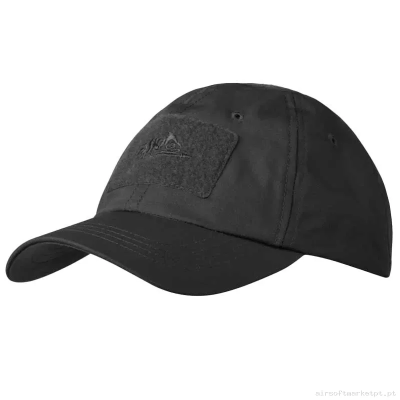 Gorra Beisbol Velcro Helikon-Tex Bbc Cap negra — Proteção Ocular & Facial — Airsoft Market PT
