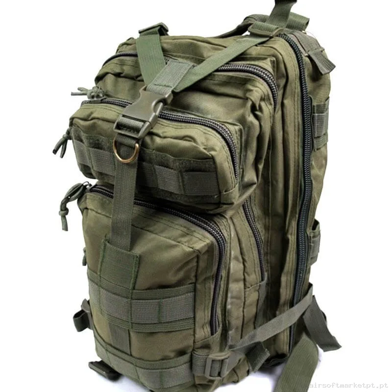 Mochila Tática MOLLE Combat Zone Compact Assault 25l verde — Sacos & Mochilas — Airsoft Market PT