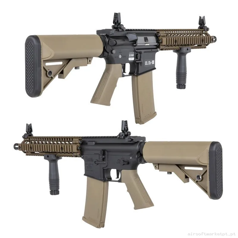 RÉPLICA AEG MK18 DANIEL DEFENSE SA-P19 PRIME ASTER II MOTOR BRUSHLESS SPECNA ARMS NEGRA/BRONCE — Rifles de Assalto (AR/M4/AK) — Airsoft Market PT (foto 3)