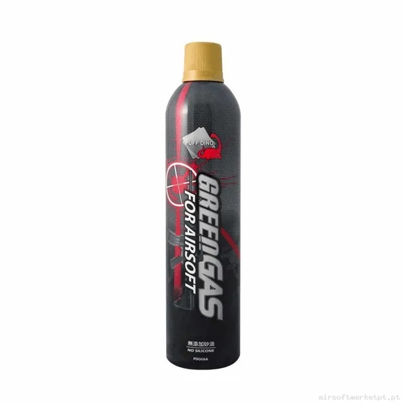 Green Gas Puff Dino 600 Ml 12kg Sin Silicona — Gás & CO2 — Airsoft Market PT