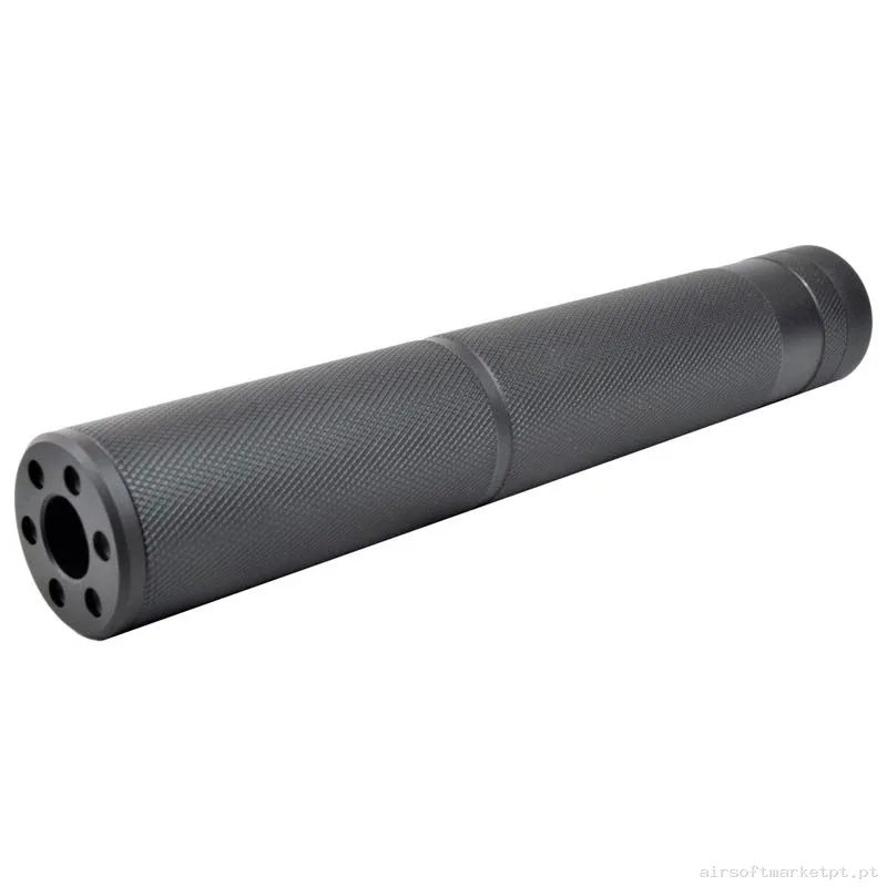 Externo Supressor Longo Big Dragon Knurling Bd0445 negro — Acessórios & Componentes — Airsoft Market PT