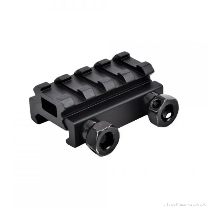 Externo Sobremontura RIS Js Tactical 1/2" 4 Slot negra — Acessórios & Componentes — Airsoft Market PT