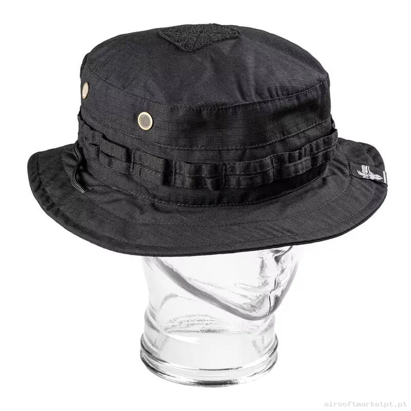 Chambergo Invader Gear Mod 3 Boonie Hat preto — Proteção Ocular & Facial — Airsoft Market PT