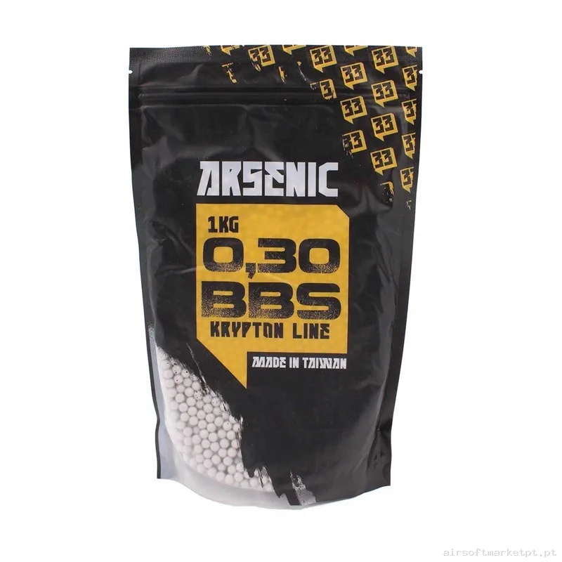 Bolas Arsenic Krypton 0.30g 1kg Blanca — Munição (BBs) — Airsoft Market PT