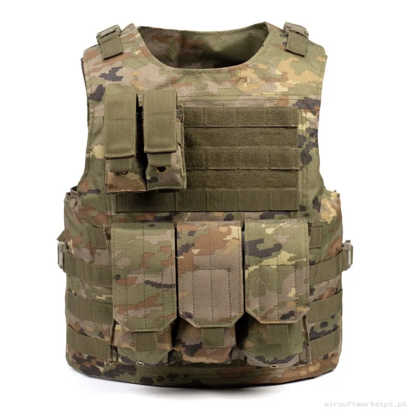 Chaleco SIXMM FSBE Pixelado Boscoso — Coletes & Rigs — Airsoft Market PT (foto 2)