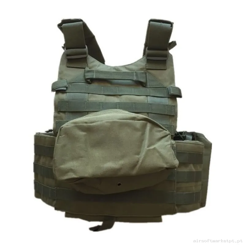 Chaleco Tactico 6094-A Verde OD — Coletes & Rigs — Airsoft Market PT (foto 2)