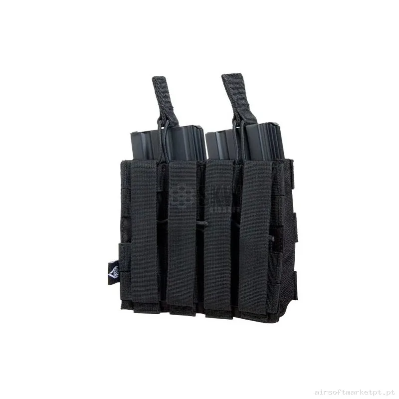 Pouch M4 Molle Doble Delta Tactics - Negro — Coletes & Rigs — Airsoft Market PT (foto 2)