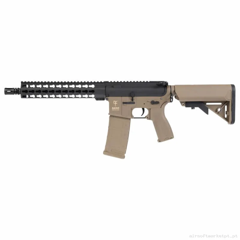 Réplica airsoft AEG M4 Saigo Kenji Zero Fighter 1 negra/Tan — Rifles de Assalto (AR/M4/AK) — Airsoft Market PT