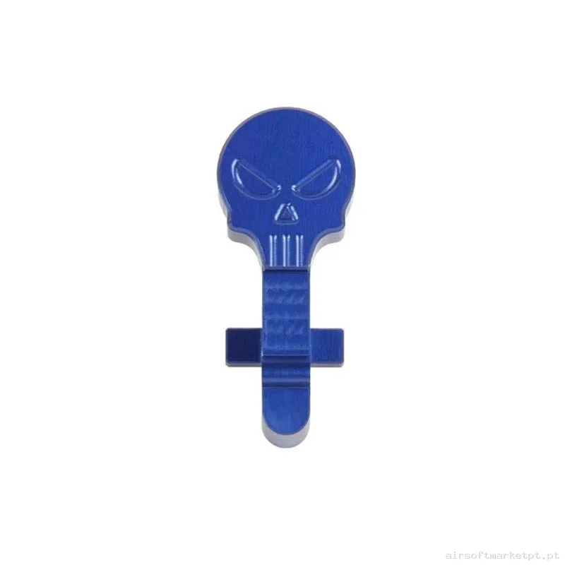 BOLT CATCH CALAVERA AZUL GATE — Peças Internas (AEG) — Airsoft Market PT