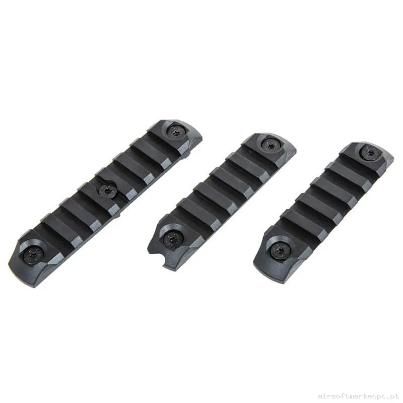 EXTERNO RAIL M-LOK SPECNA ARMS 5/7 SLOT NEGRO PACK 3U — Acessórios & Componentes — Airsoft Market PT