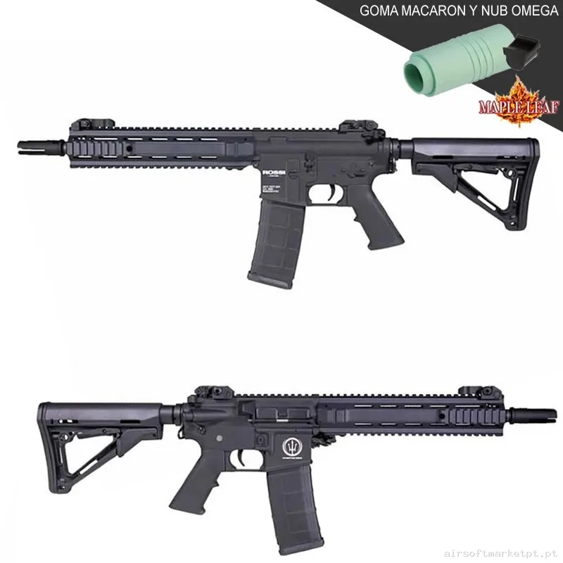 Rossi Neptune Sas Negra Gatillo Electronico + Upgrade Maple Leaf — Rifles de Assalto (AR/M4/AK) — Airsoft Market PT