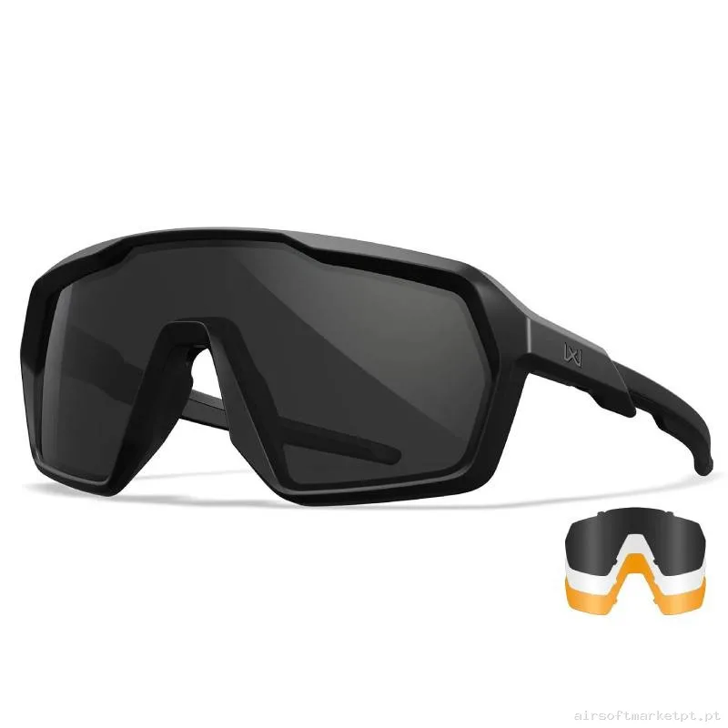 Óculos Wiley X Citadel 3 Lentes Pretas — Proteção Ocular & Facial — Airsoft Market PT
