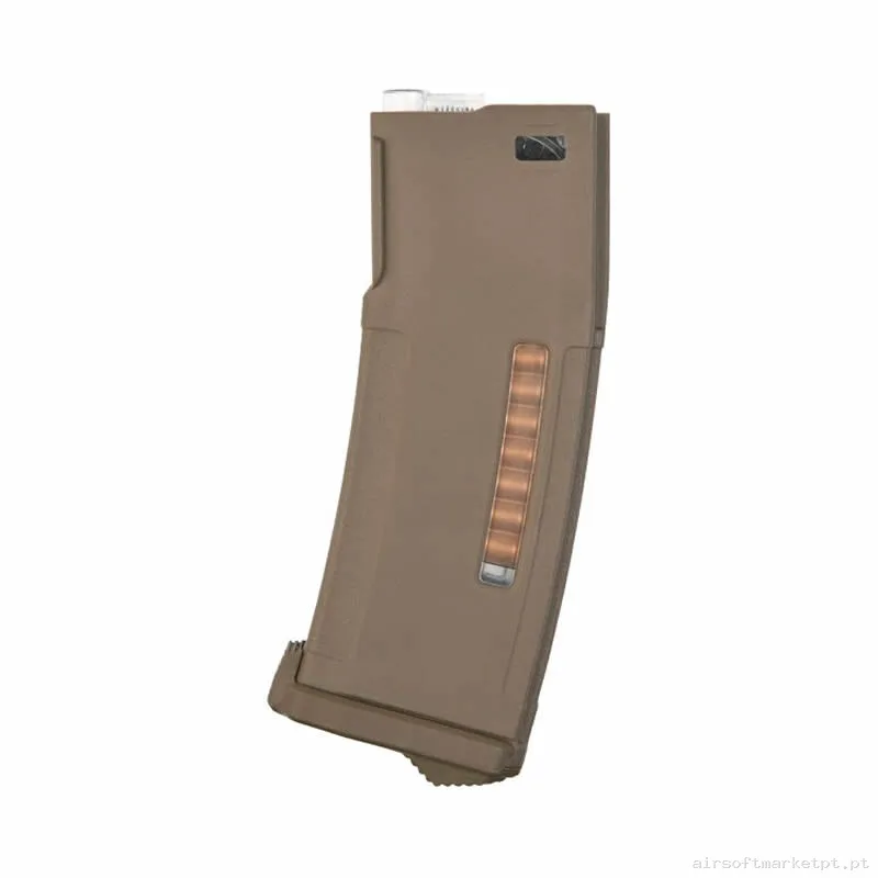 Magazine Réplica Midcap M4 Saigo Estilo Pmag PTS Polímero 150 Bbs tan — Carregadores / Magazines — Airsoft Market PT