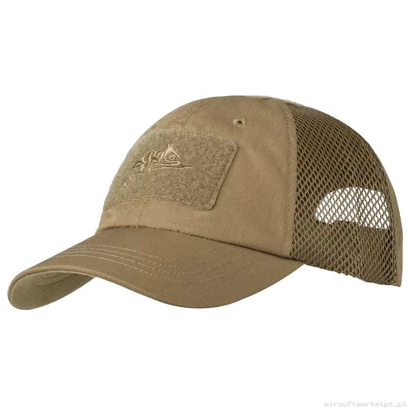 Gorra Beisbol Velcro Helikon-Tex Bbv Cap coyote — Proteção Ocular & Facial — Airsoft Market PT