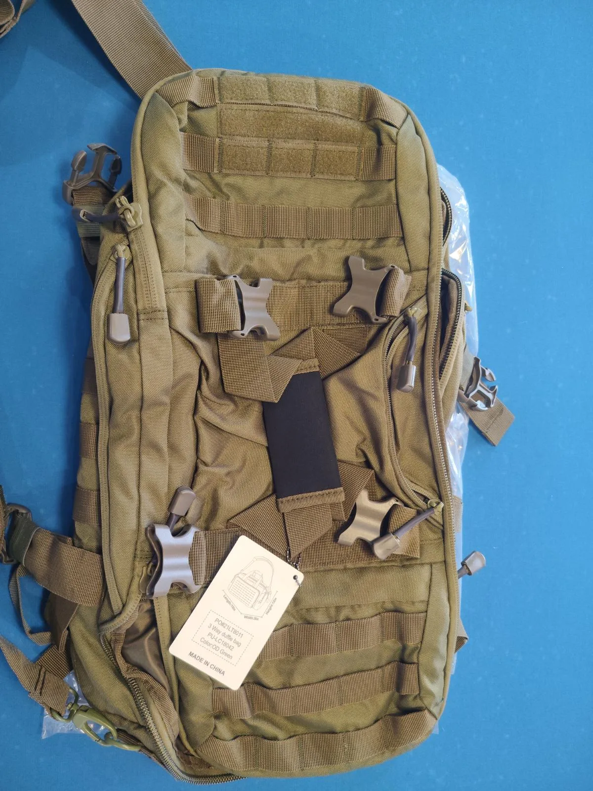 Saco mochila verde OD NOVO