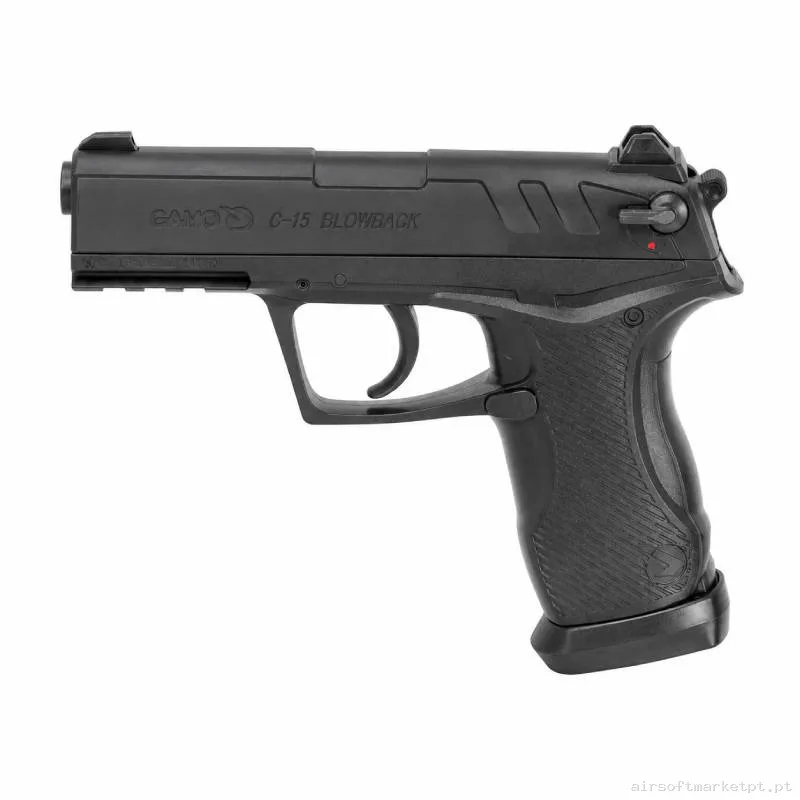 Airgun CO2 4.5mm Pistola Gamo C-15 Blowback negra — Pistolas — Airsoft Market PT