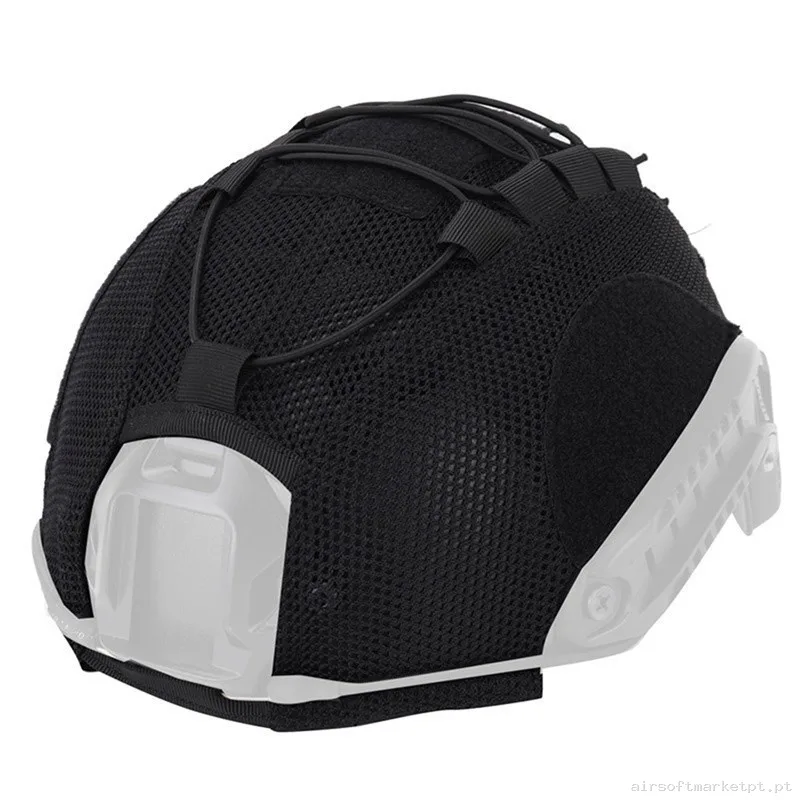 Cubrecasco fast velcro negro — Capacetes — Airsoft Market PT