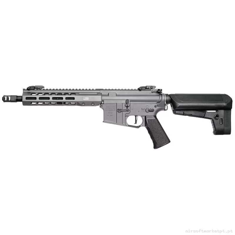 Réplica AEG M4 Krytac Trident Mk3 Barrett Rec7 Sbr Ecu ETU 9.5" M-Lok Tungsten — Rifles de Assalto (AR/M4/AK) — Airsoft Market PT